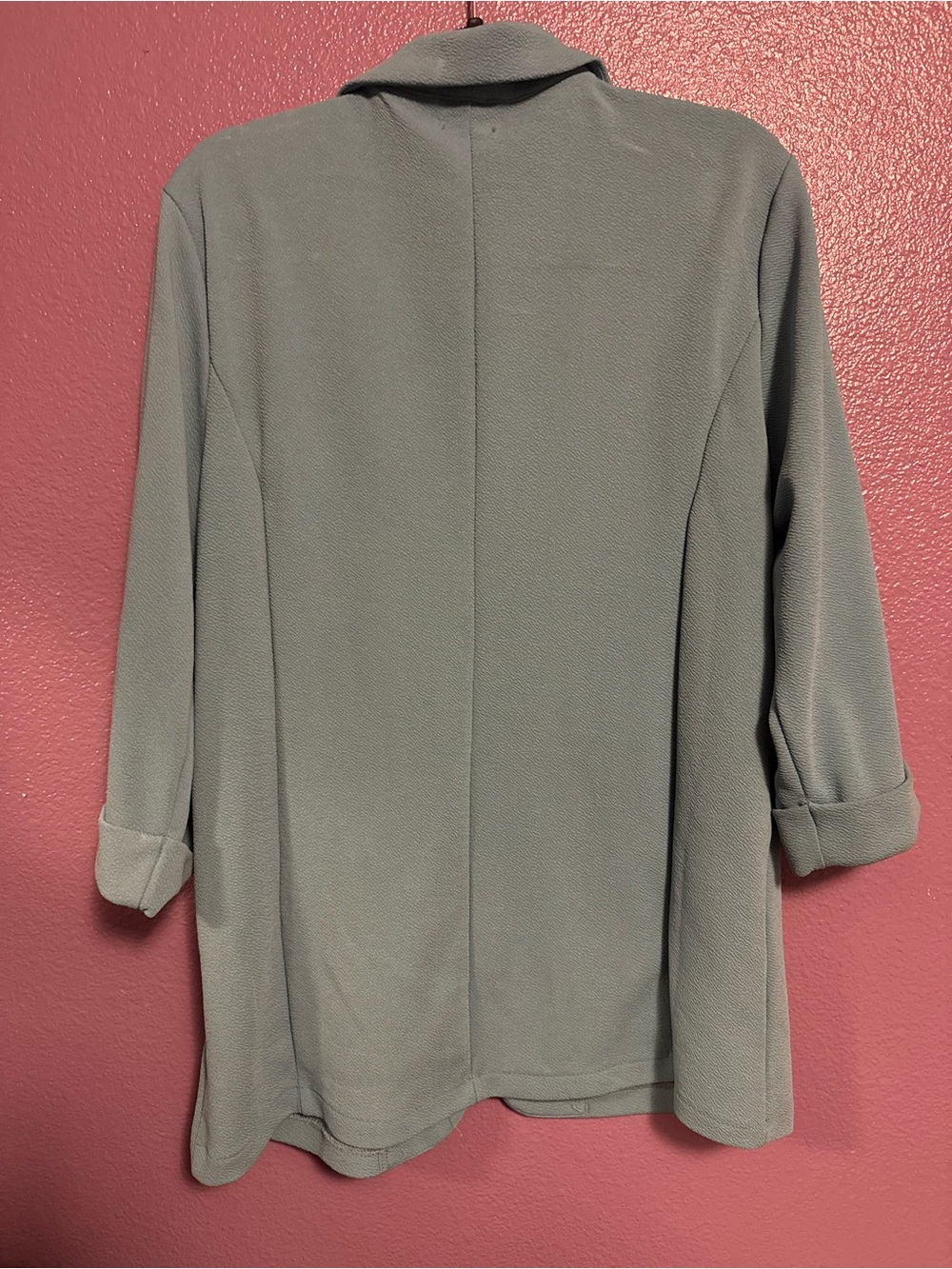 Maurices Open-Front Blazer Jacket in soft Teal blue NWT - Picture 2 of 5